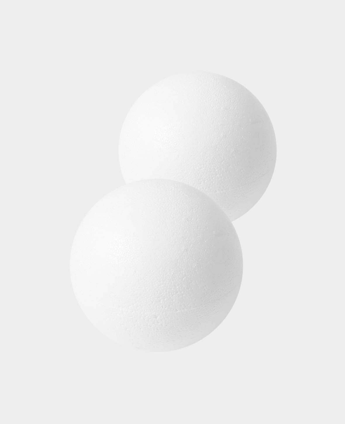 Styroporkugel, Styroporball für Bastel- und Dekoarbeiten, Weiss, ø 8 cm, 2 Stk.
