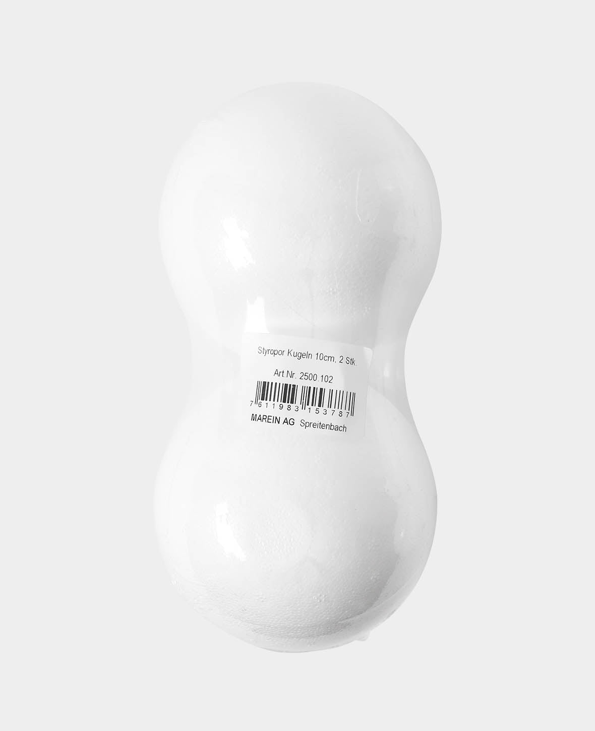 Styropor-Kugeln, 10 cm, Weiss, 2 Stk.