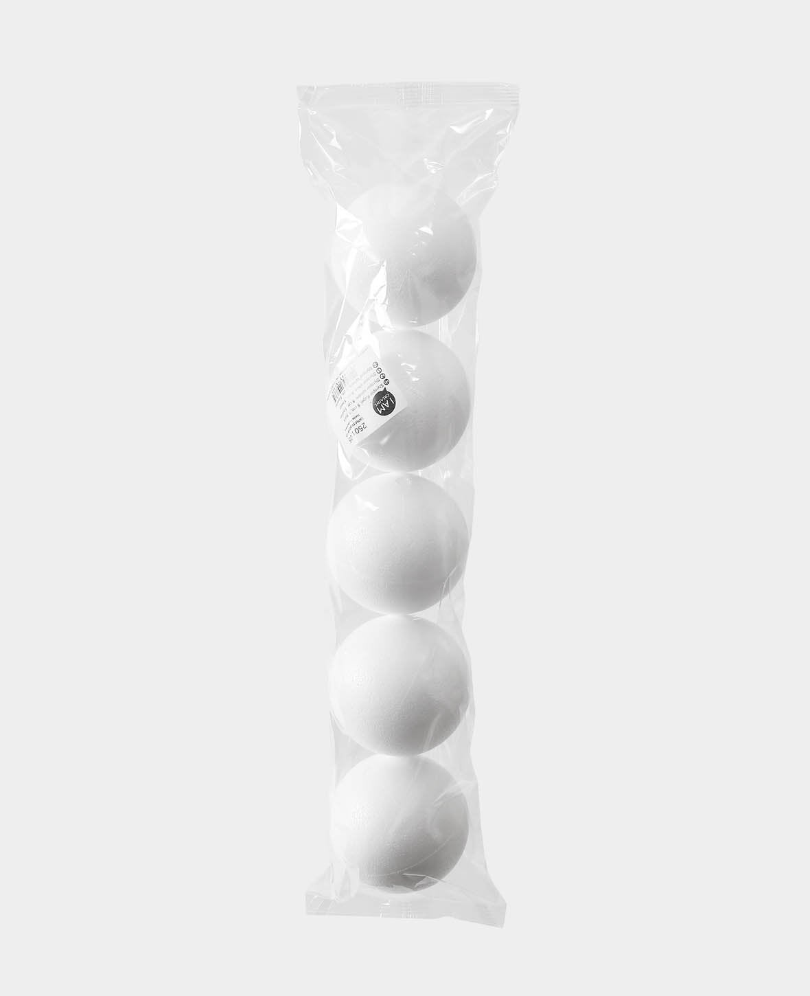Styroporkugel, Weiss, ø 8 cm, 5 Stk.