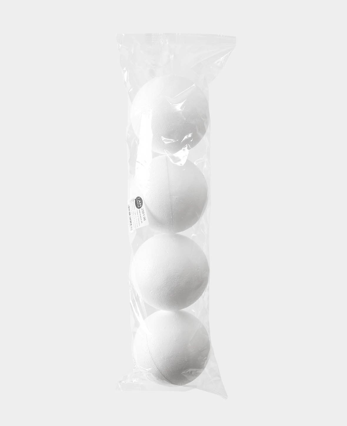 Styroporkugel, Weiss, ø 10 cm, 4 Stk.