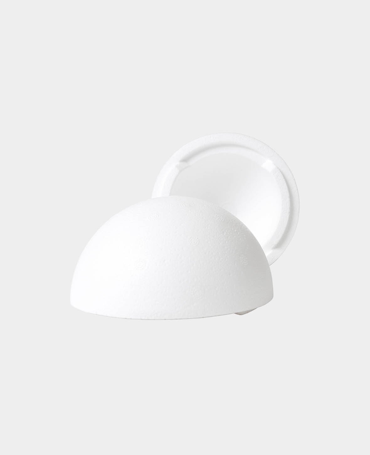 Styroporkugel Halbschalen, Weiss, ø 20 cm