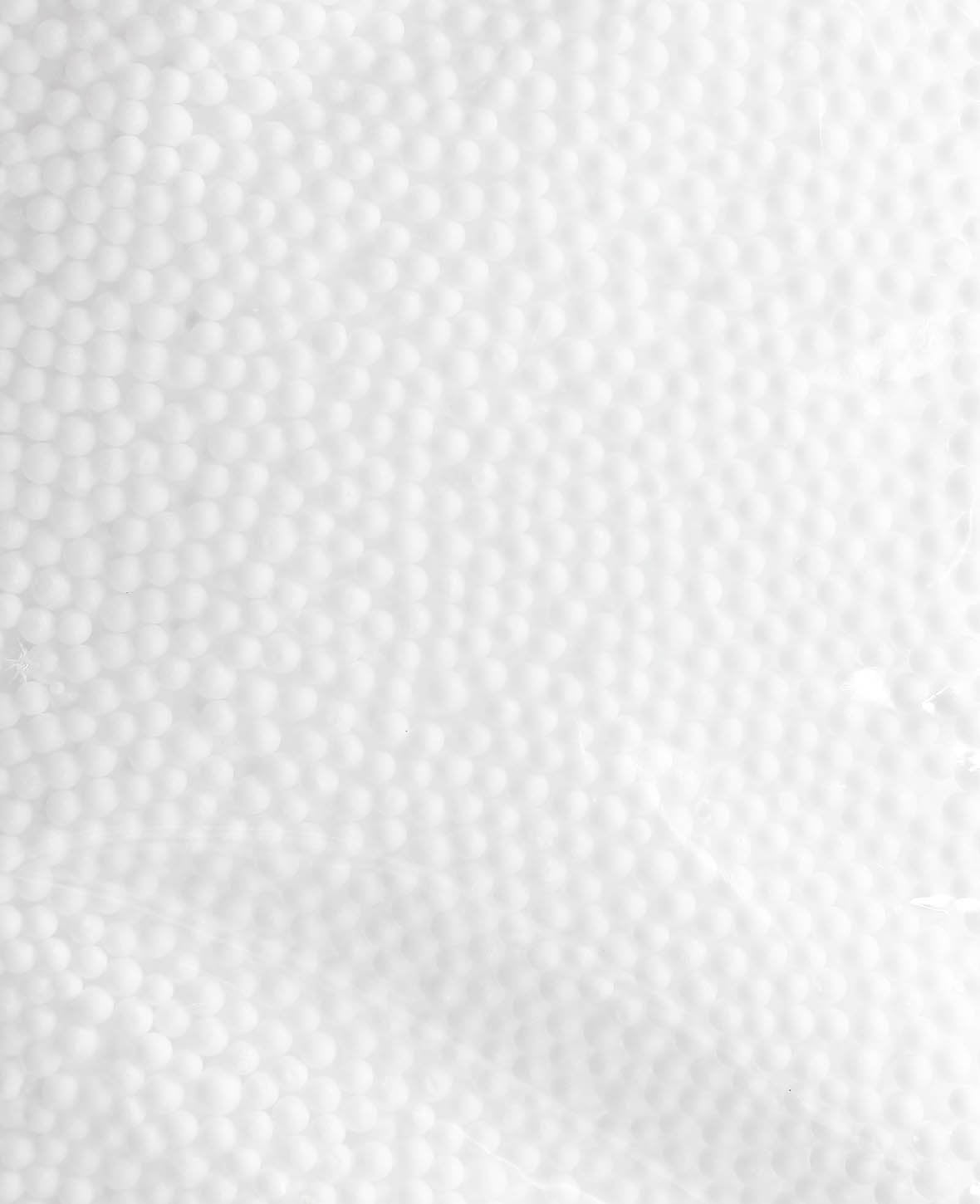 Billies de polystyrène, taille des perles 3 mm, blanc, 5 litres