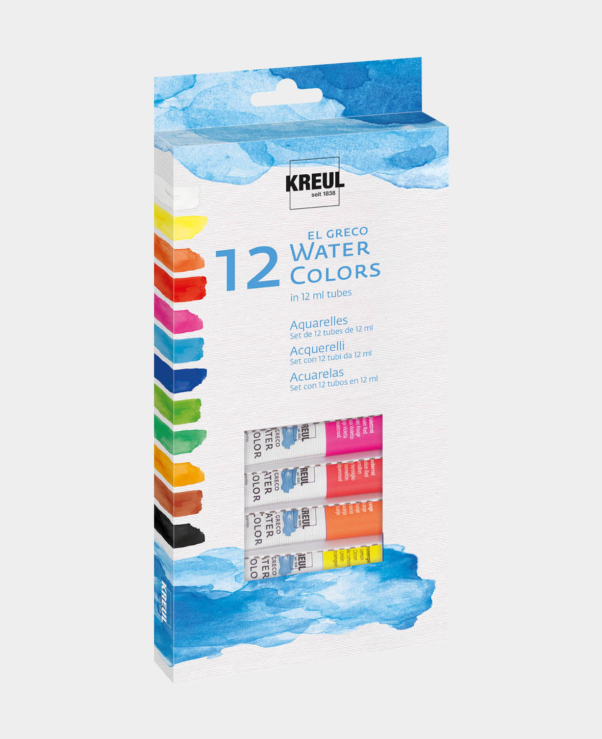 KREUL el Greco Watercolour Set 12 x 12 ml Tubes