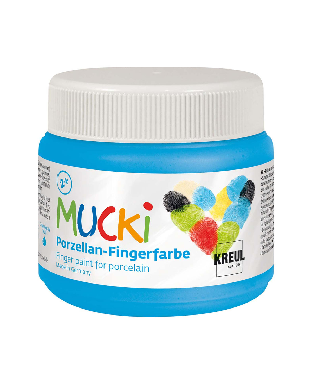 MUCKI Porzellan-Fingerfarbe, Himmelblau, 150 ml