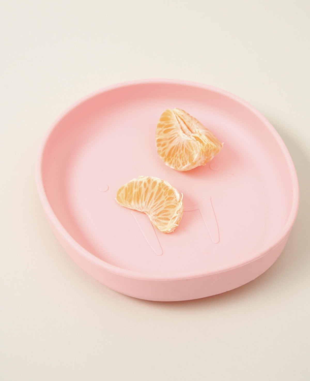 Assiette enfant, monstre, rose