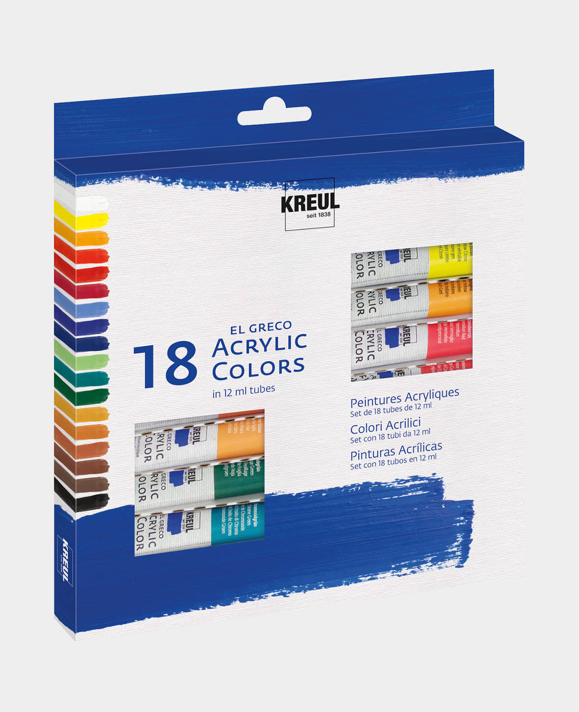 KREUL el Greco Acrylic Set 18 x 12 ml Tubes