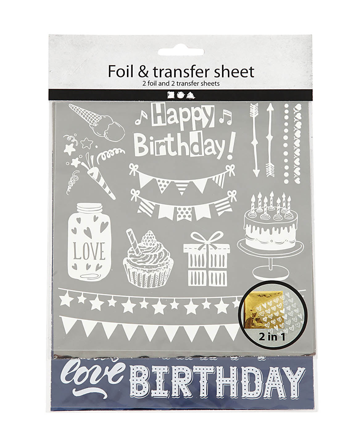 *Foliensticker Transfer, birthday