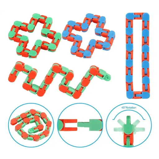 Anti-stress en silicone, Pop It Fidget Games, coloré, 35 pièces