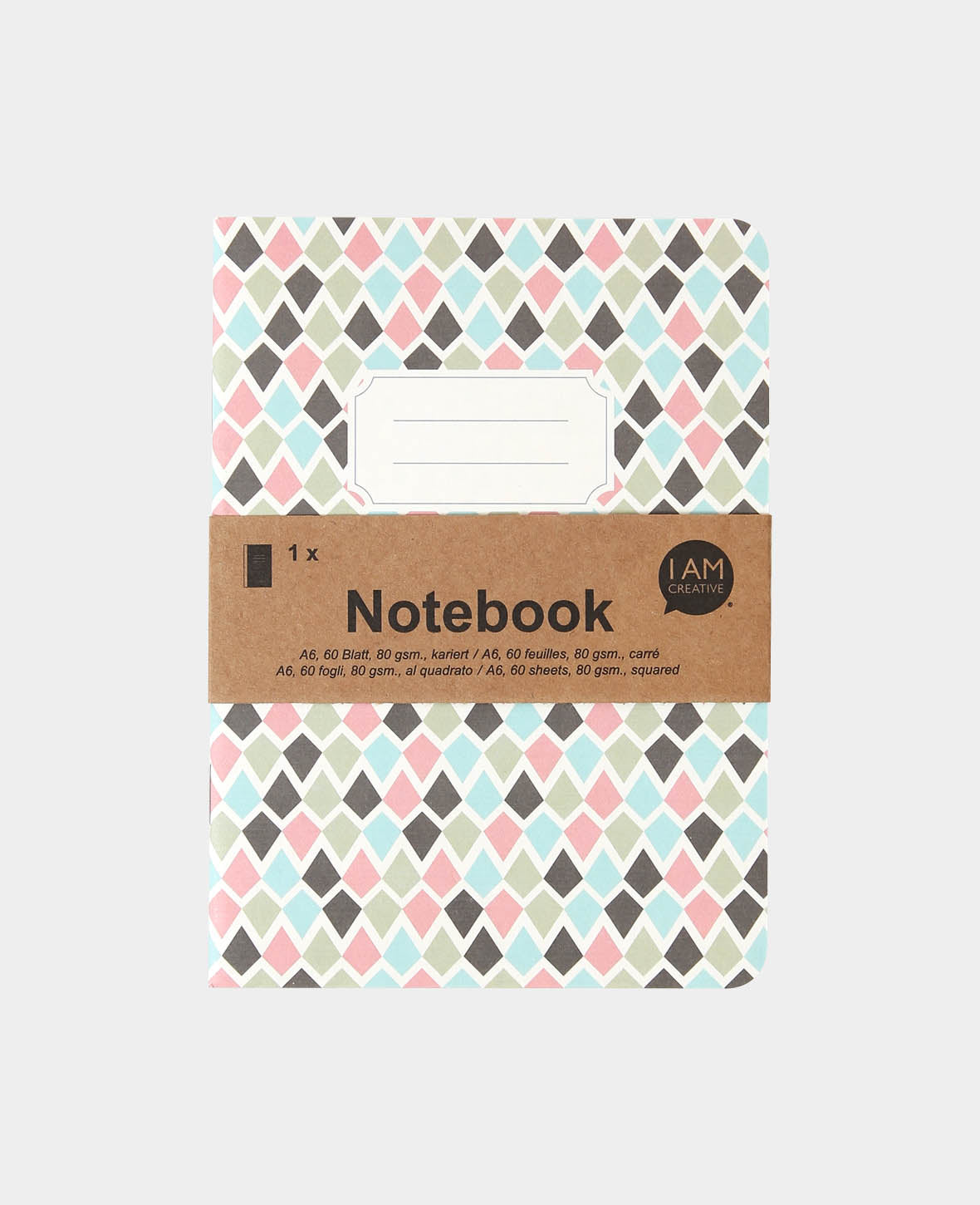 Notizbuch A6, Bunt, 60 Blatt
