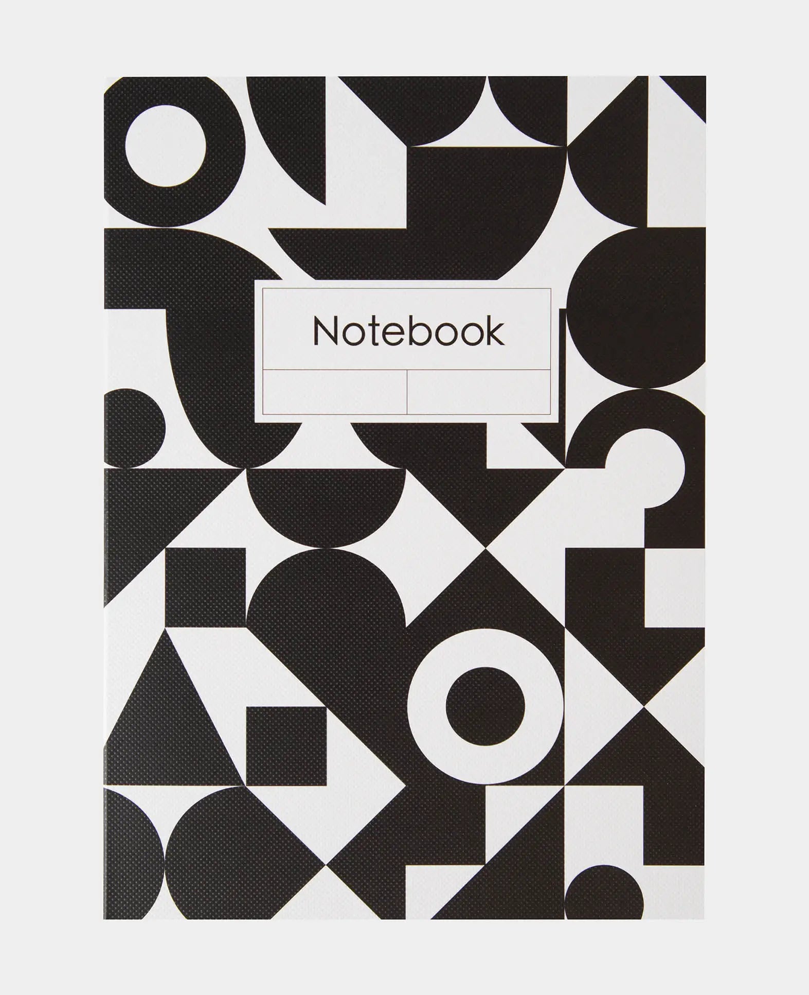 Notizbuch A5, Schwarz/Weiss, 80 Blatt