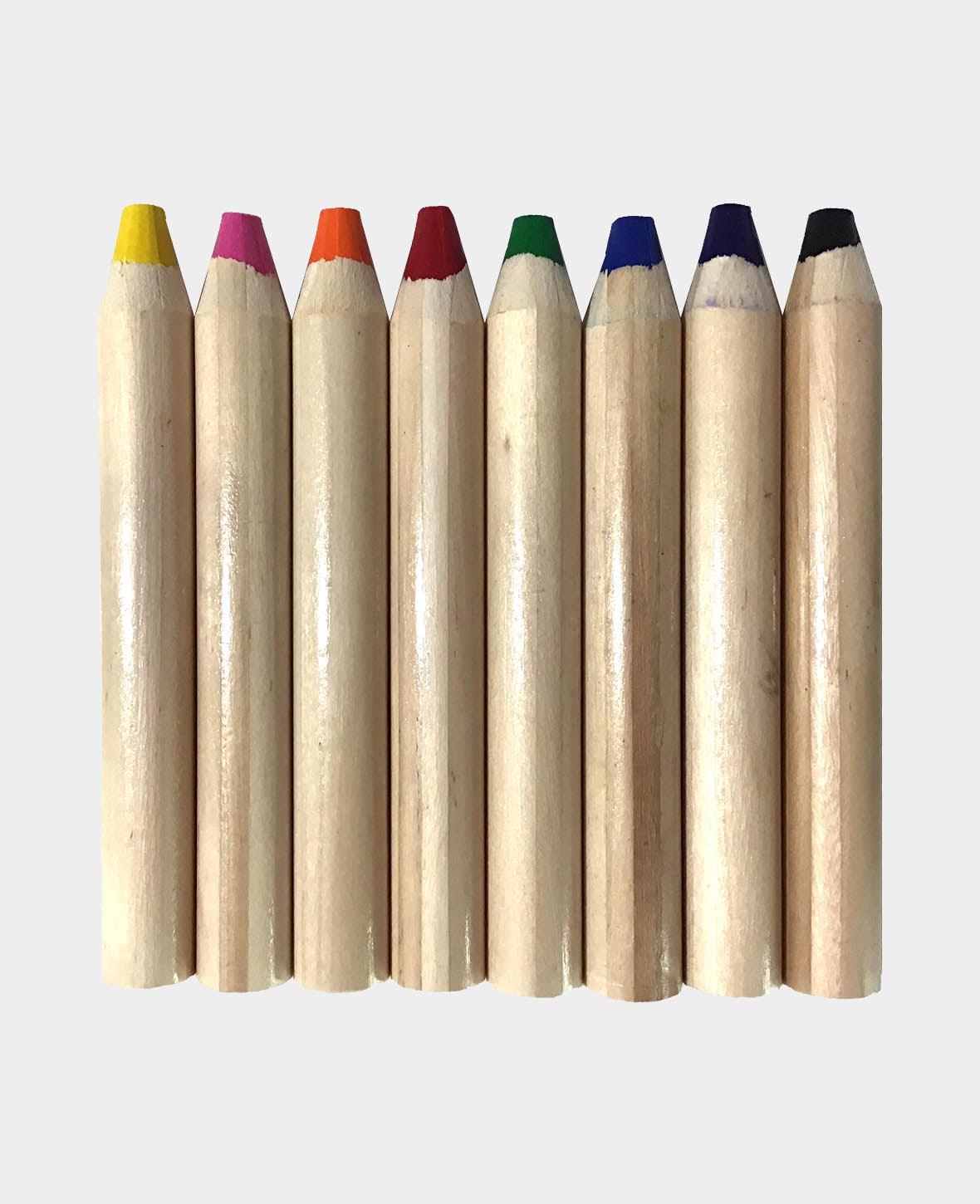 Jumbo Wooden Colouring Pencils for Children, 8 pcs.