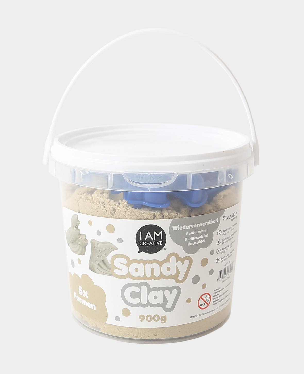 Sandy Clay 900 g inkl. 5 Formen