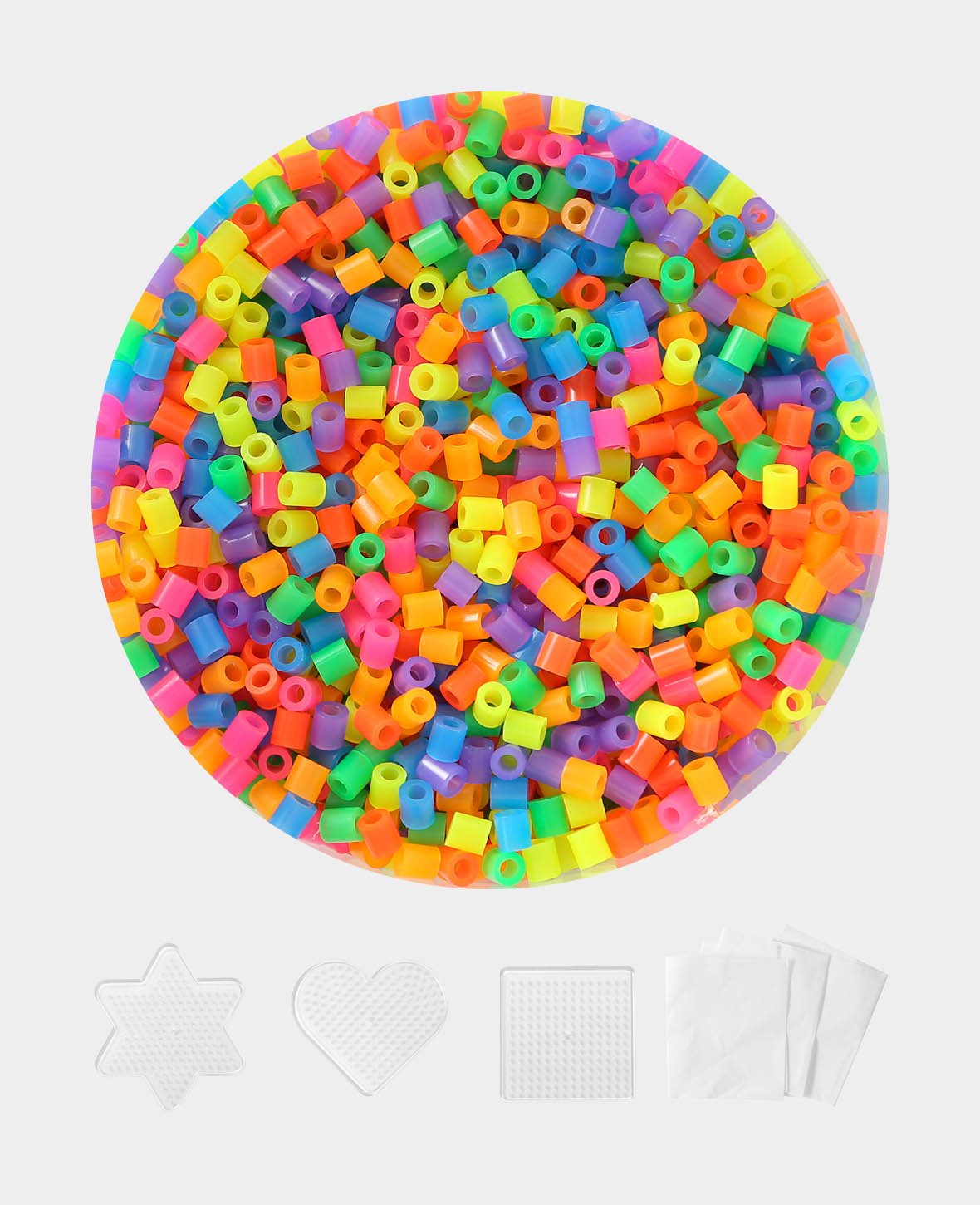Hama Beads in a Bucket, Neon Mix, 5,000 Pieces