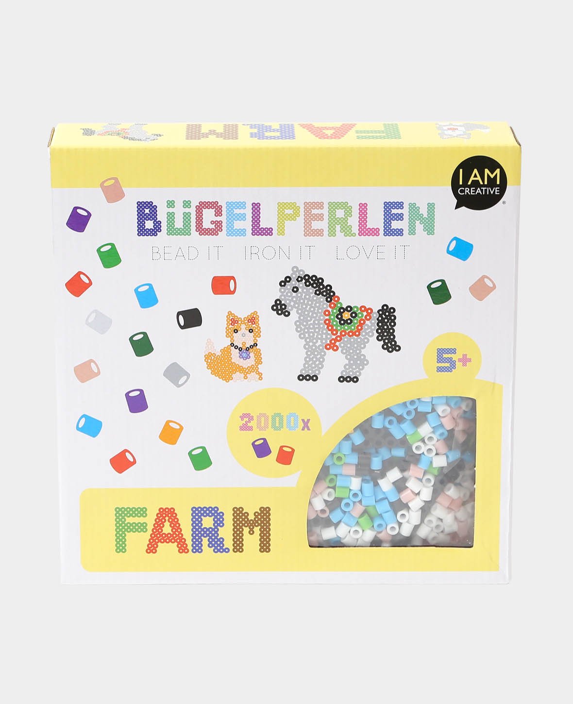 Iron-on Beads Set Farm, ø 5 mm, 2,009 pieces
