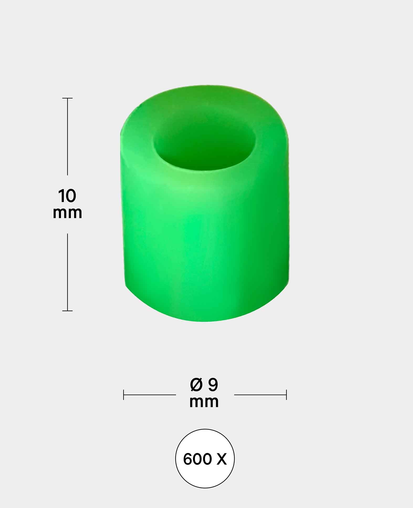XL Bügelperlen im Eimer, Pastell-Mix, ø 9 mm, 600 Stück