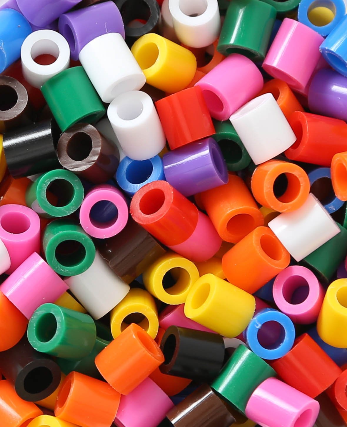XL Iron-on Beads in a Bucket, Basic Mix Colorful, ø 9 mm, 600 pieces