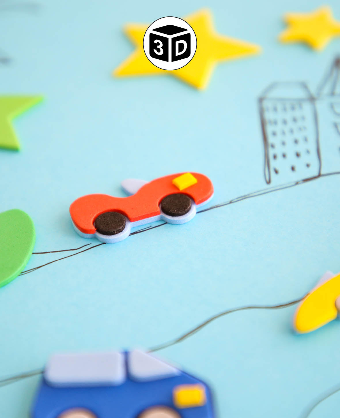 Moosgummi Glitter Herz, Weiss, Rosa und Rot, ø 3-5 cm, 120 Stk.