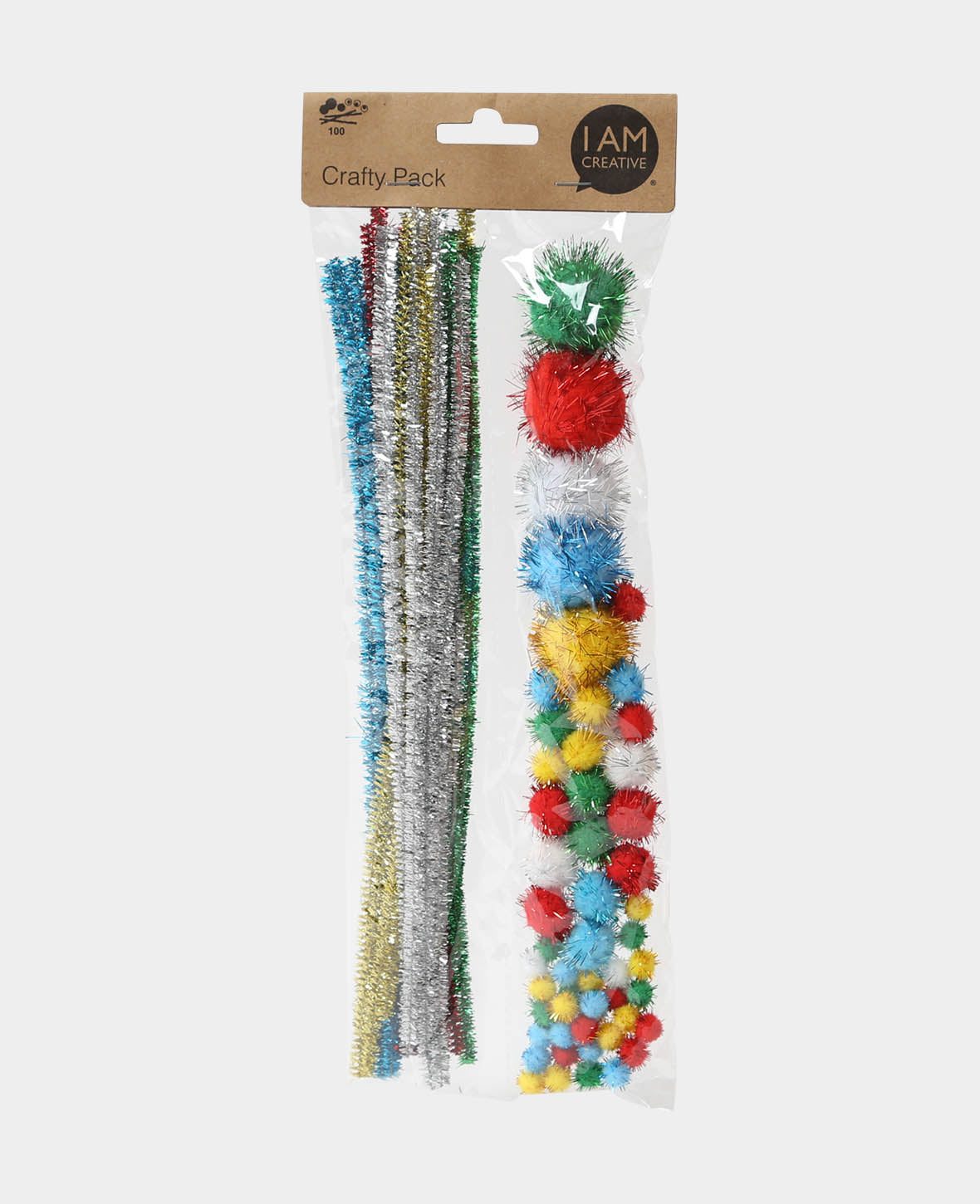 Set de chenilles & pompons scintillants