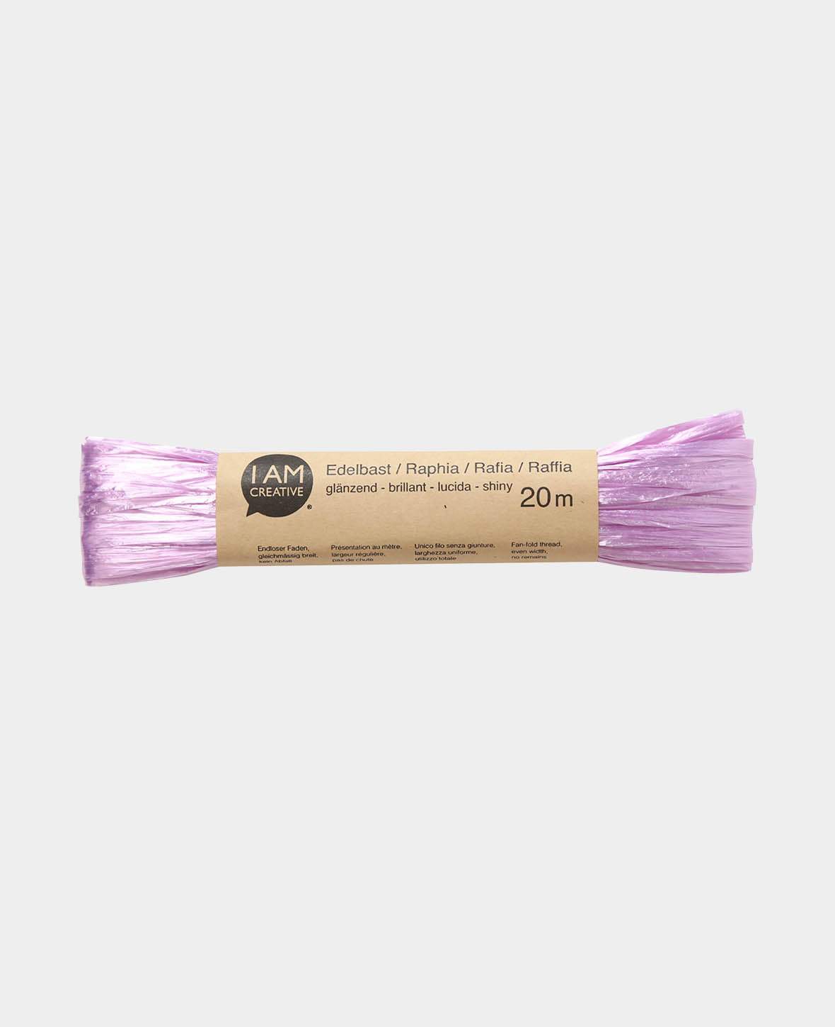 Noble bast glossy, lilac, 20 m