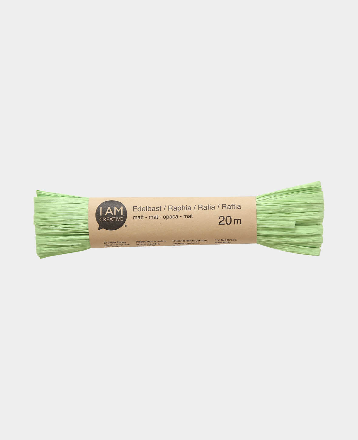 Raffia mat, grass green, 20 m