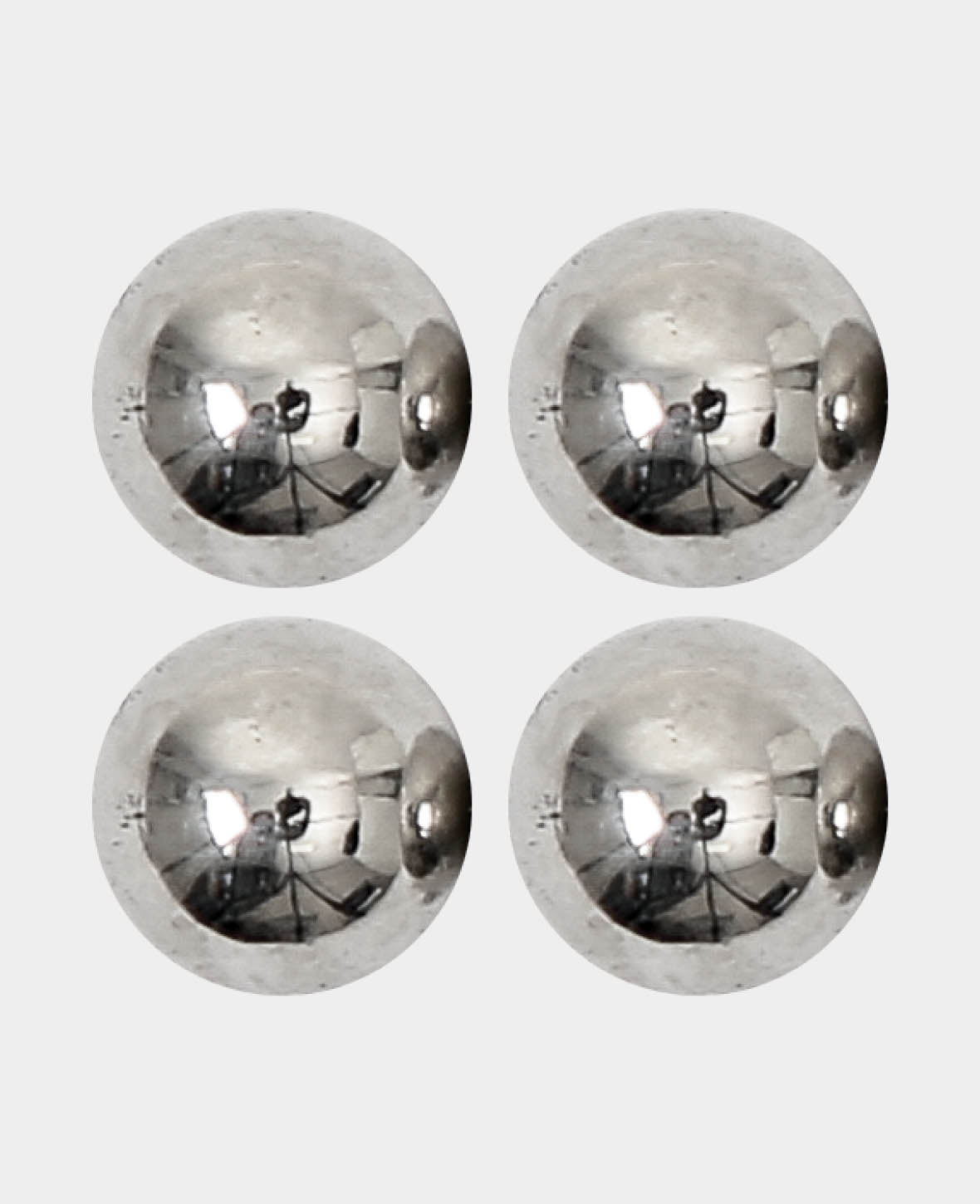 Aimants à boule puissants, aimants sphériques avec bonne adhérence, argent, ø 0,8 cm, 4 pièces