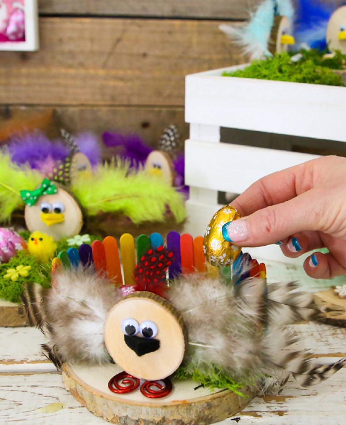 Schmuckfedernset Mix, bunt, 8-10 cm
