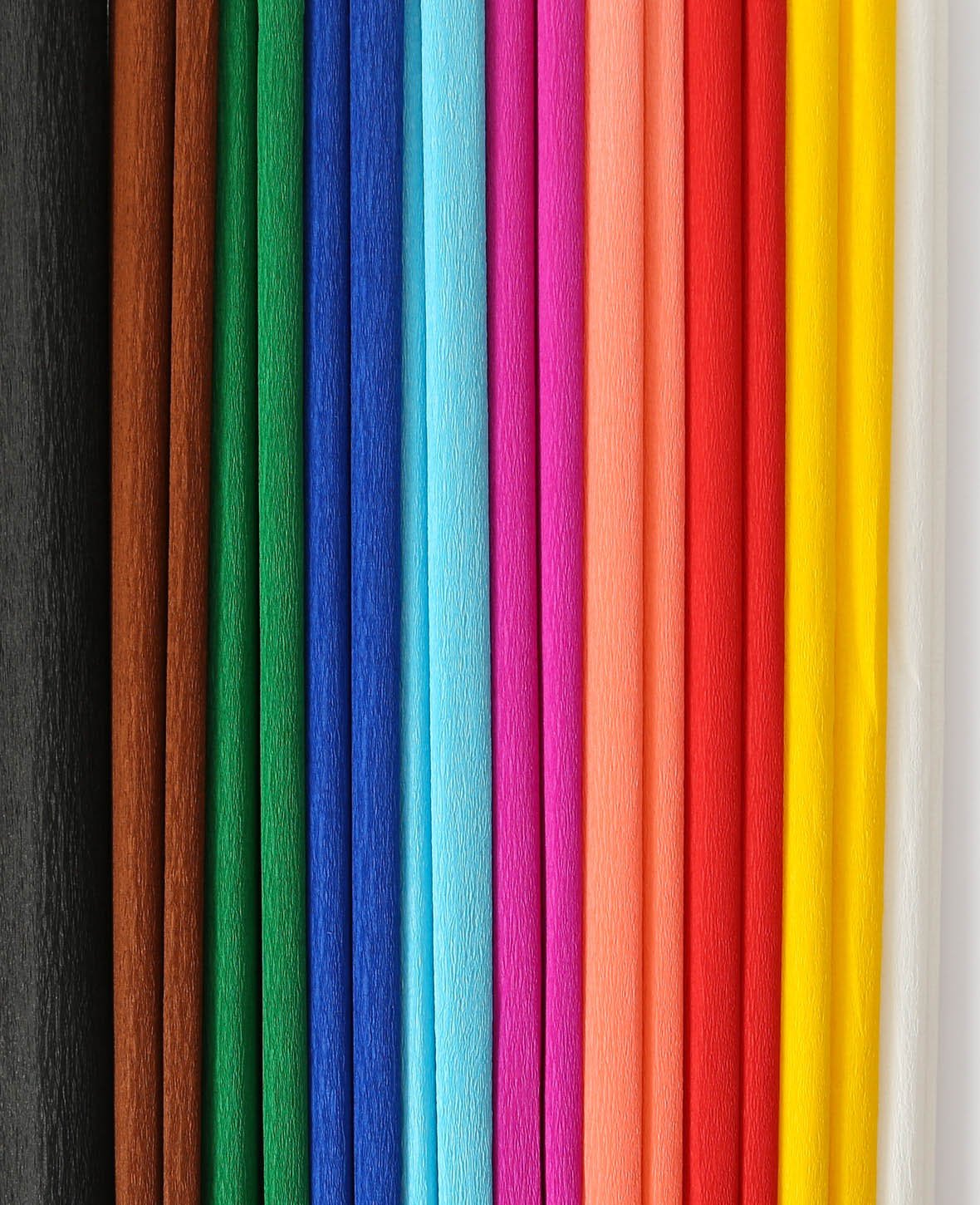 Crepe Paper Set, assorted colors, 50 x 200 cm, 10 pcs.
