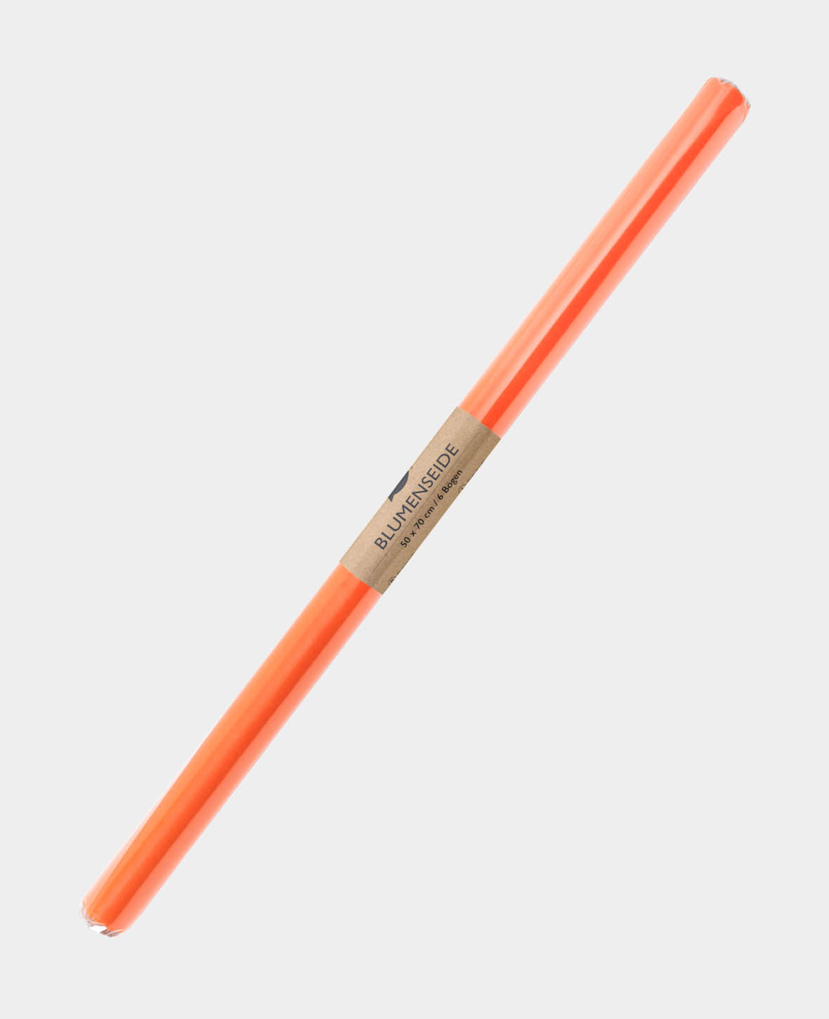 Blumenseide, Seidenpapier, Orange, 50 x 70 cm, 6 Bögen, 17 g/m²