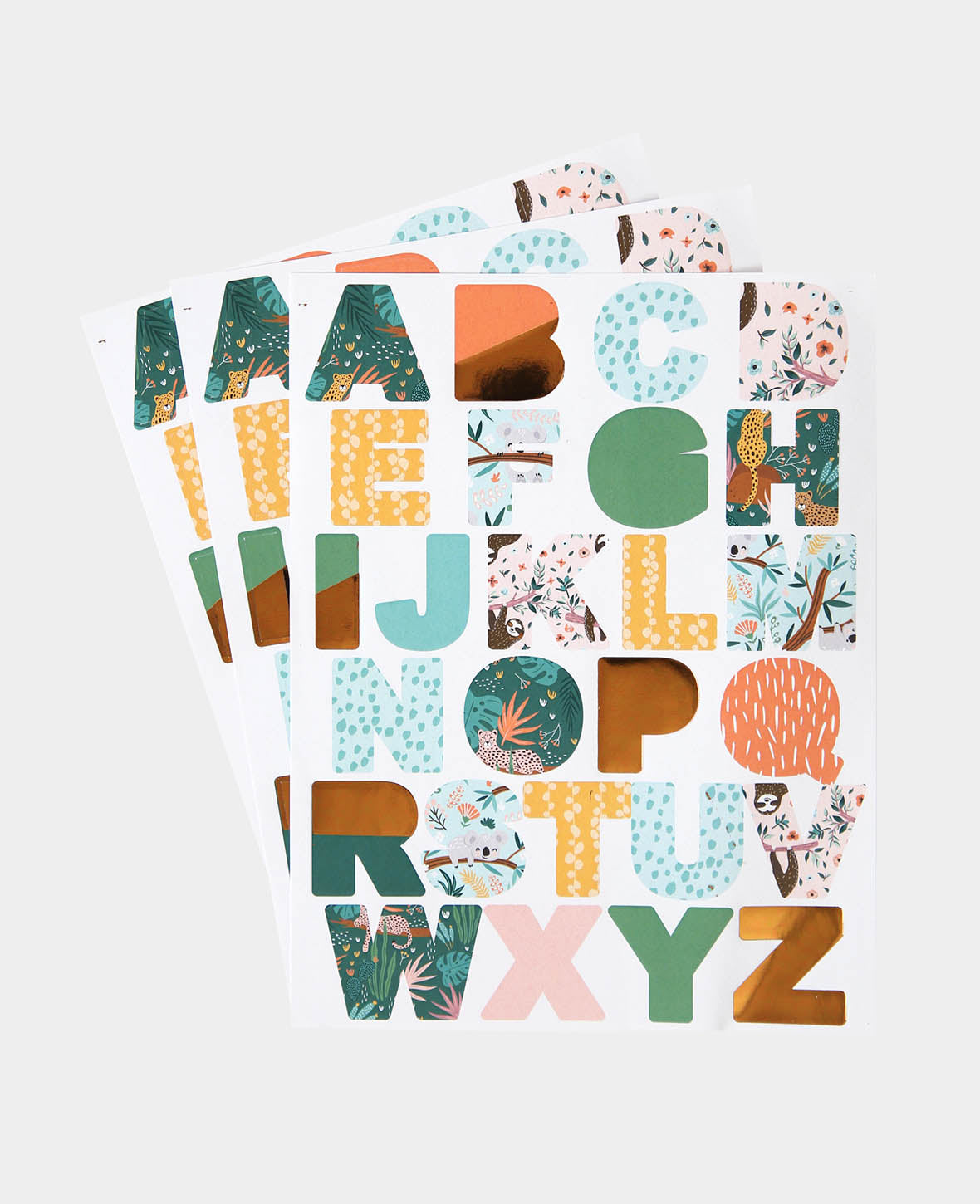 Sticker Alphabet, Klebebuchstaben, ca. 2.5 cm, 78 Stk.