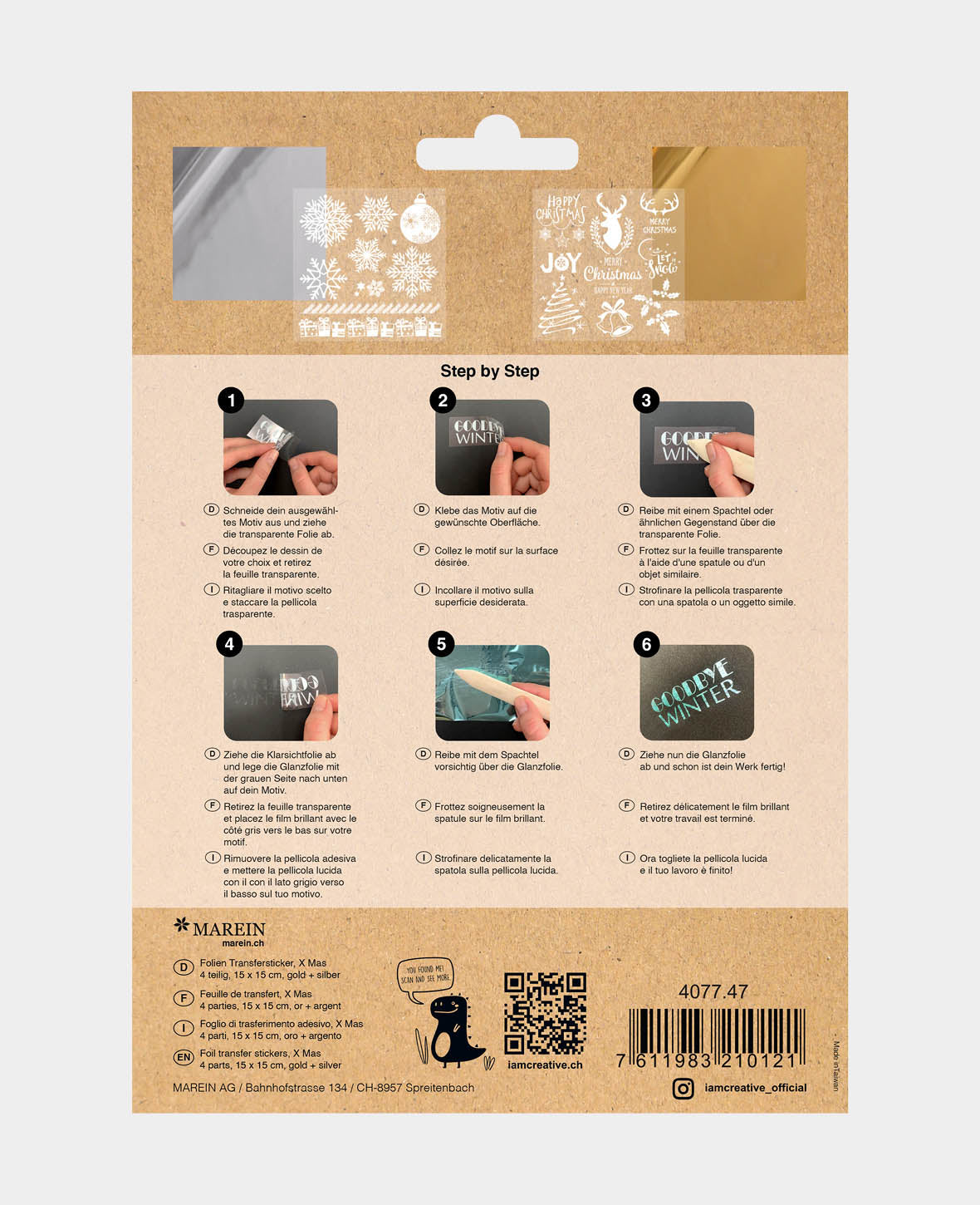 Autocollants de transfert X Mas, or / argent