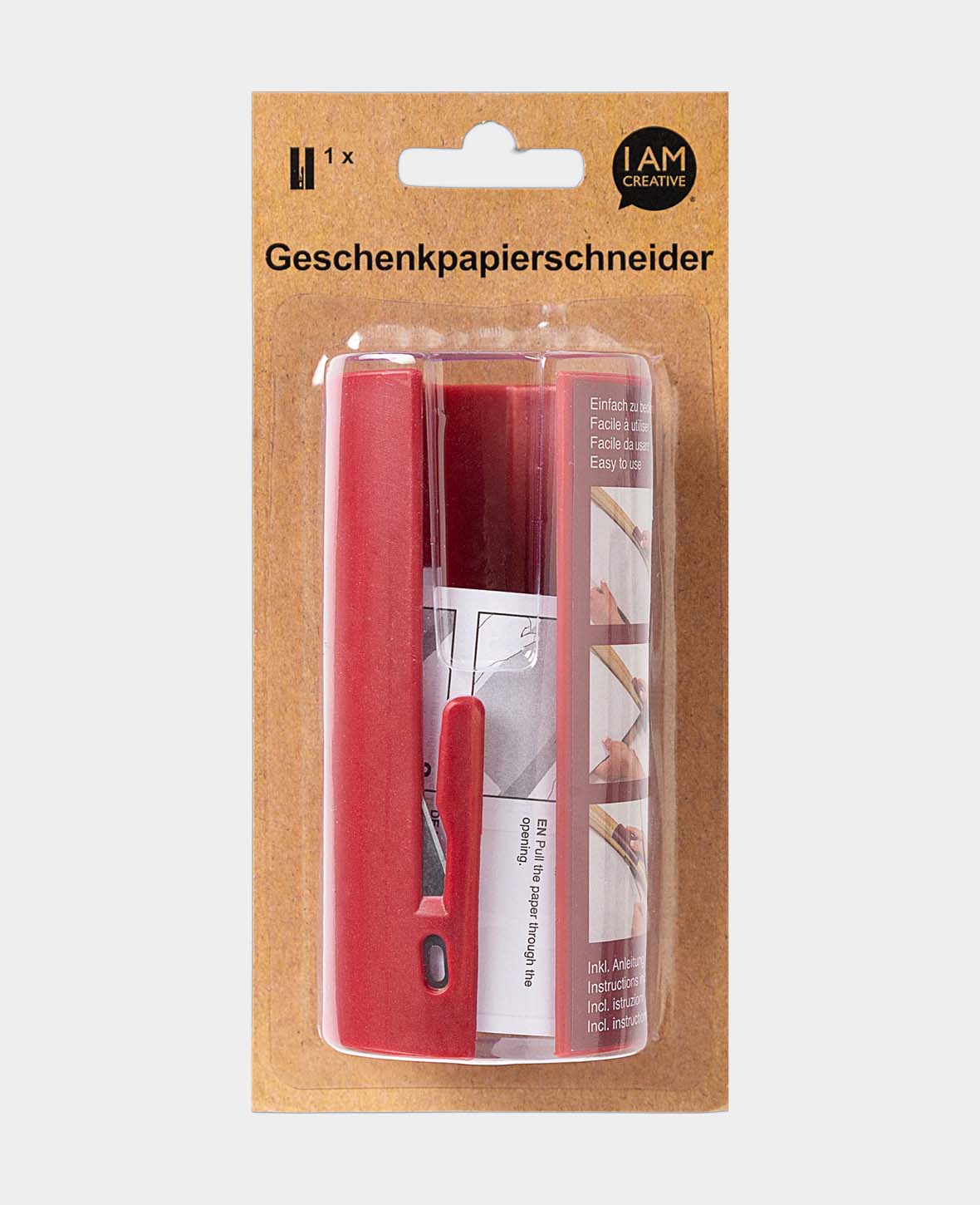 Geschenkpapier- und Folienschneider, ø 5.8 x 12 cm, 1 Stk.