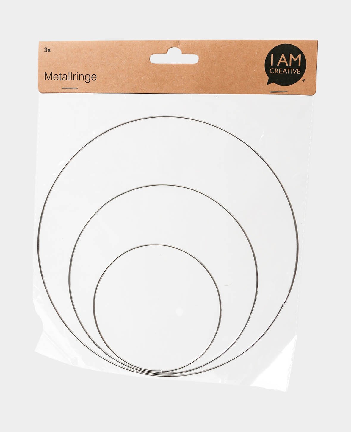Cercles métalliques ø 10 / 15 / 20 cm, 3 pces.