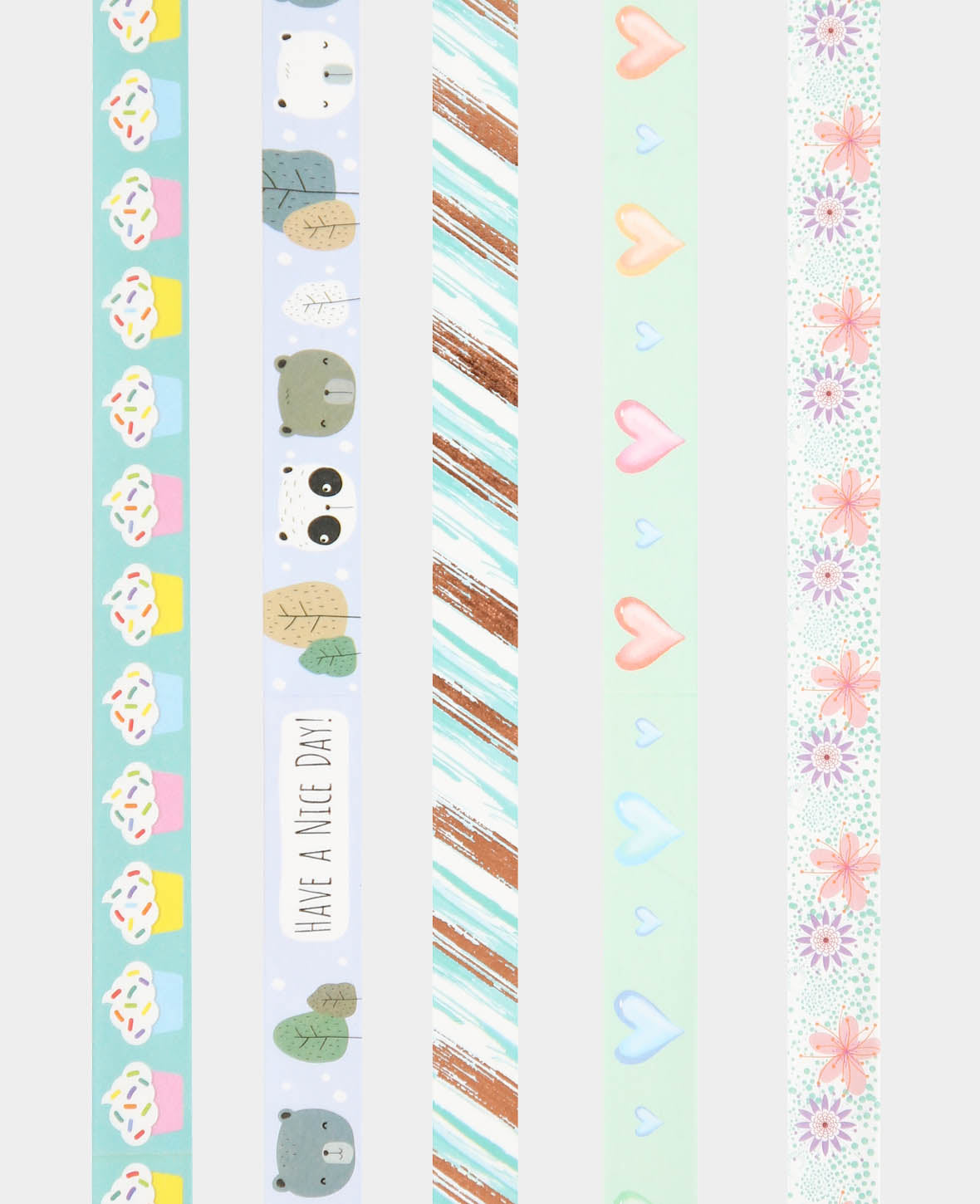 Washi Tape Set 18, 5 Stk., Masking Tape
