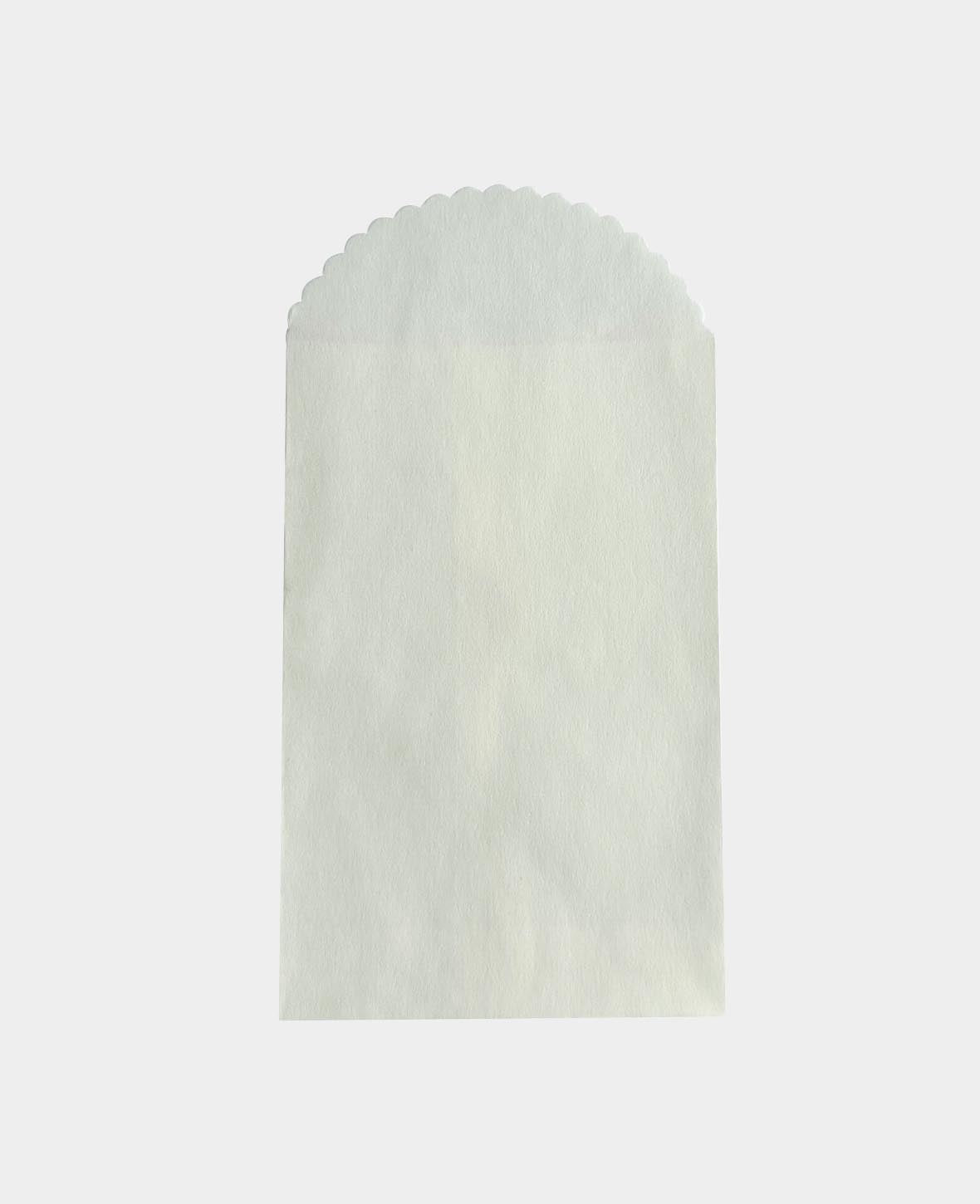 Sacs en papier, 13,5 x 8,7 cm, sacs en papier unis, blancs, 6 pces.