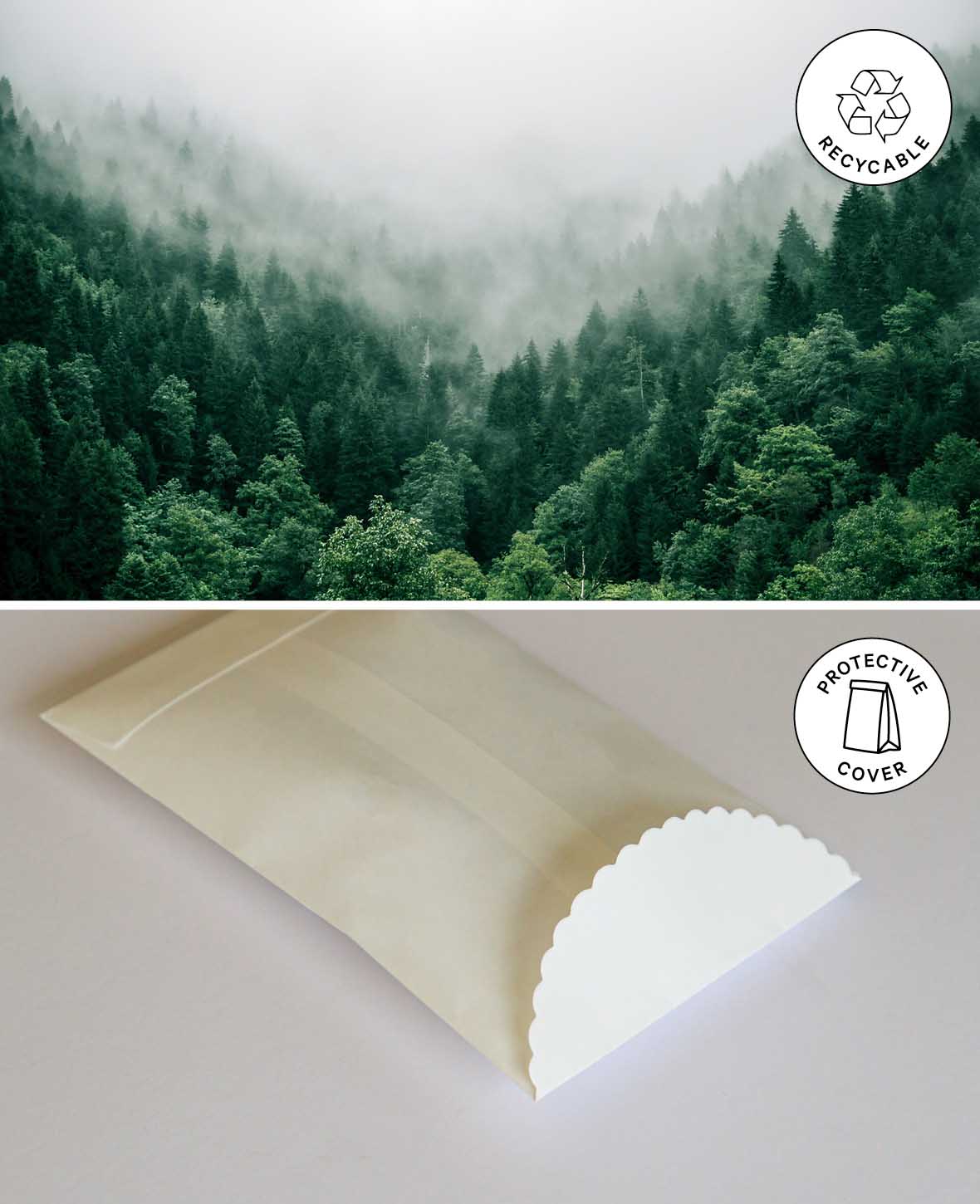 Sacs en papier, 13,5 x 8,7 cm, sacs en papier unis, blancs, 6 pces.