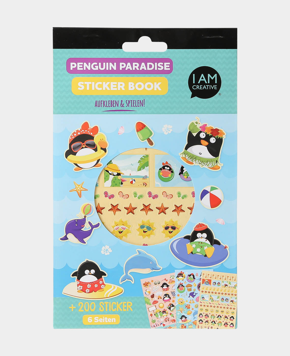 Stickerbook Pinguin, Bunt, 15 x 24 cm