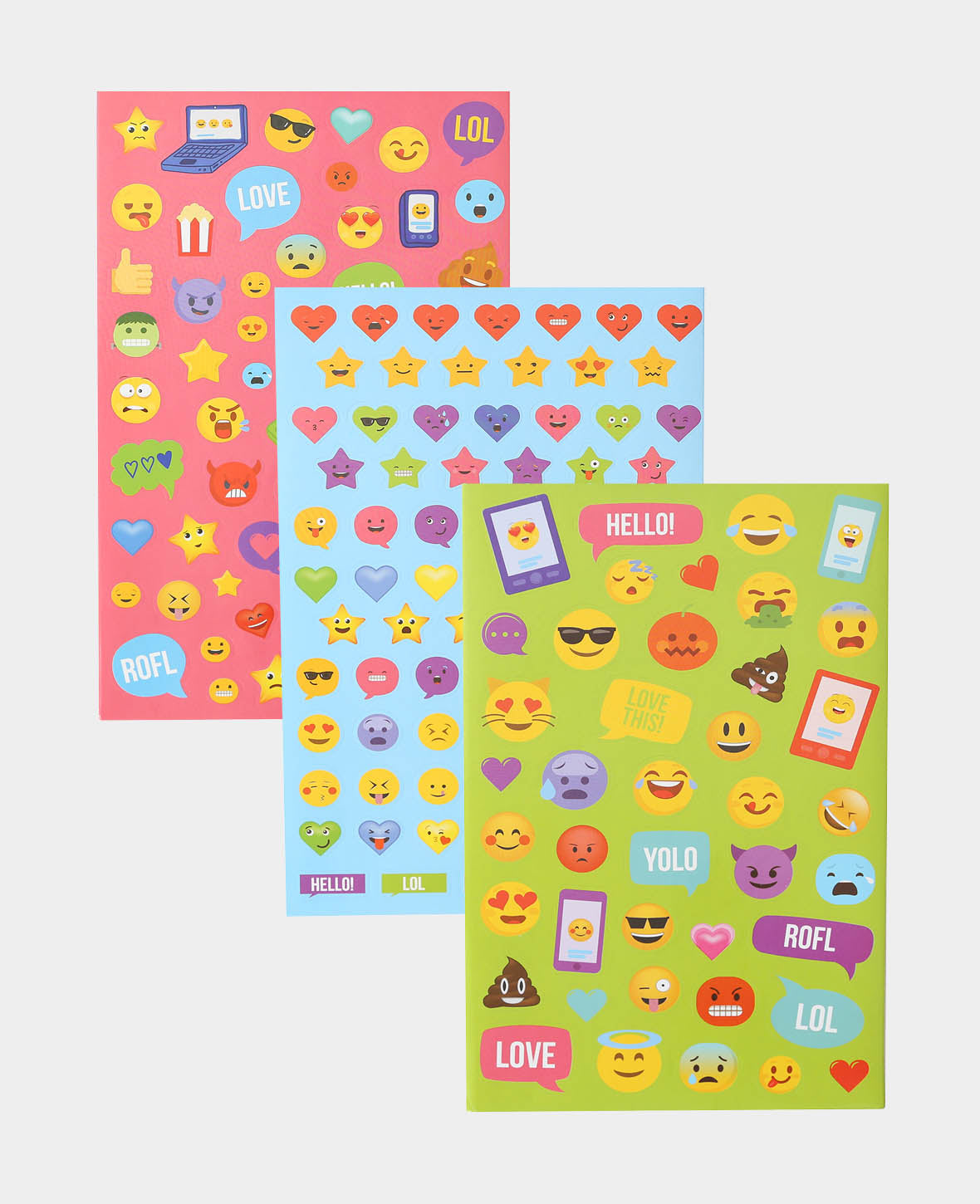 Stickerbook Emojis, Bunt, 15 x 24 cm