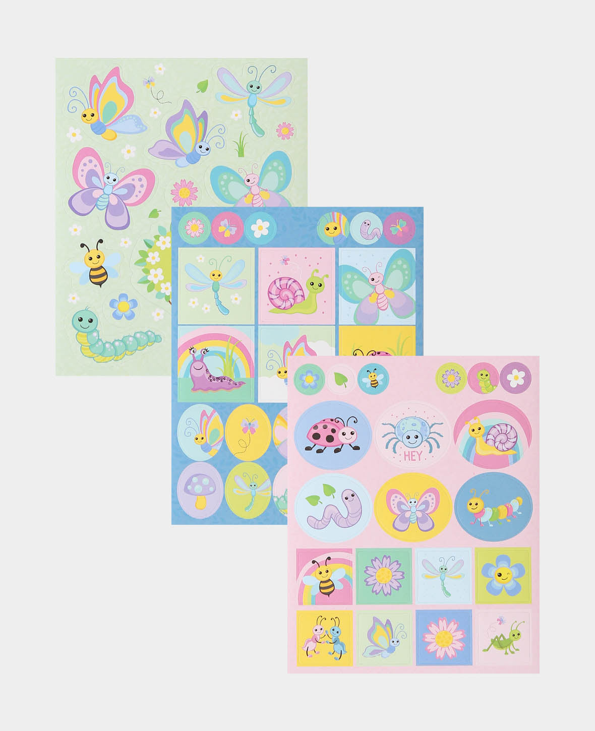 Mini Stickerbook Butterfly, Bunt, 9 x 11.5 cm