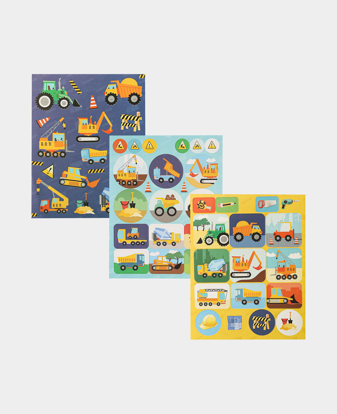 Mini Stickerbook Construction Zone, Bunt, 9 x 11.5 cm