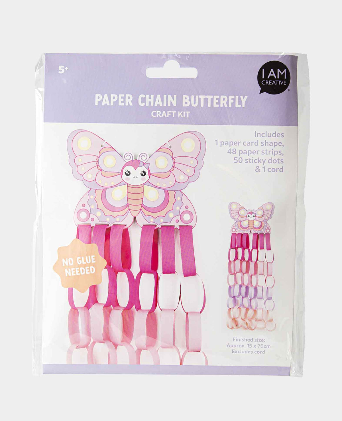 Papier-Ketten-Set Schmetterling, 16 x 23 cm, 1 Set