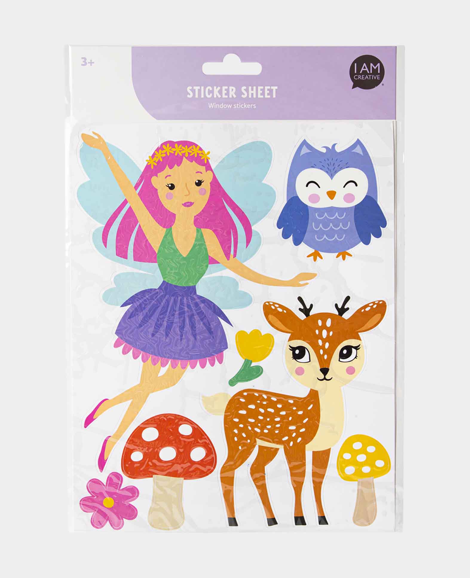Sticker fenêtre fée, 20 x 30,5 cm, 1 feuille