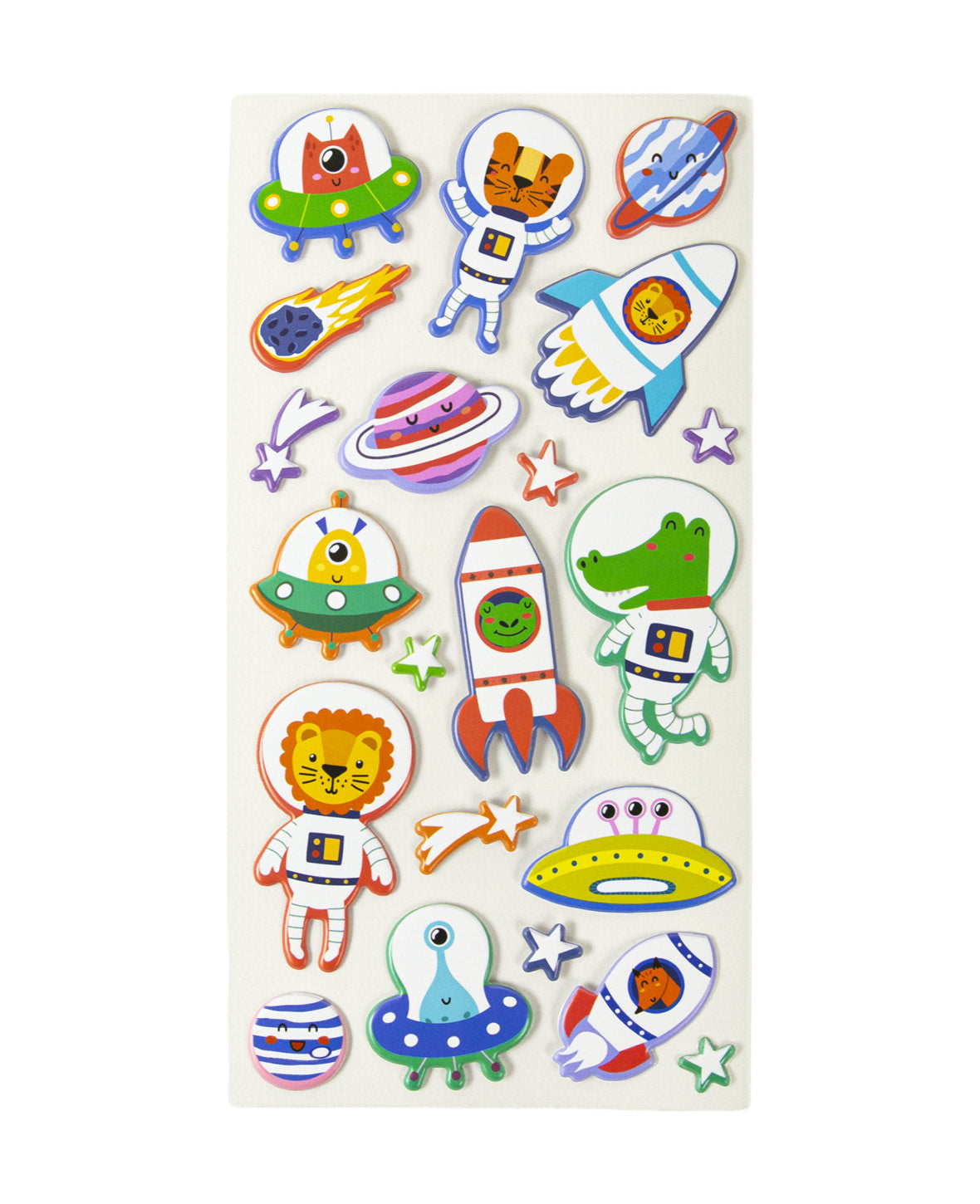 Puffy-Sticker Glow in the Dark, Weltall