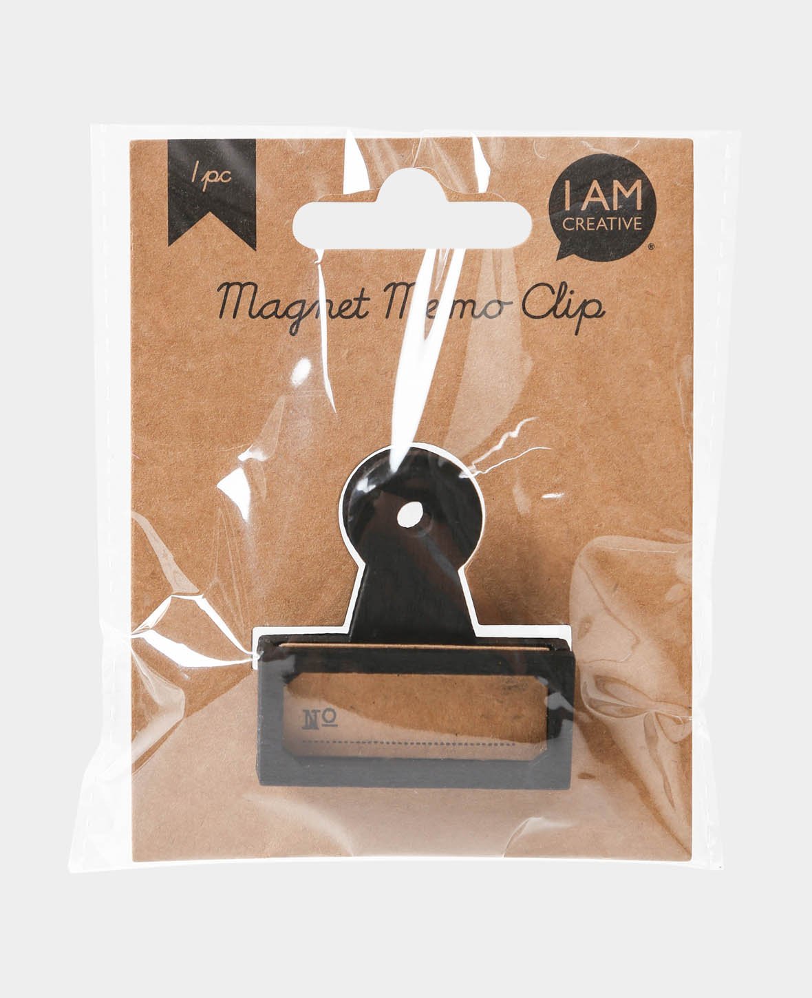 Memo Clip magnetisch, schwarz