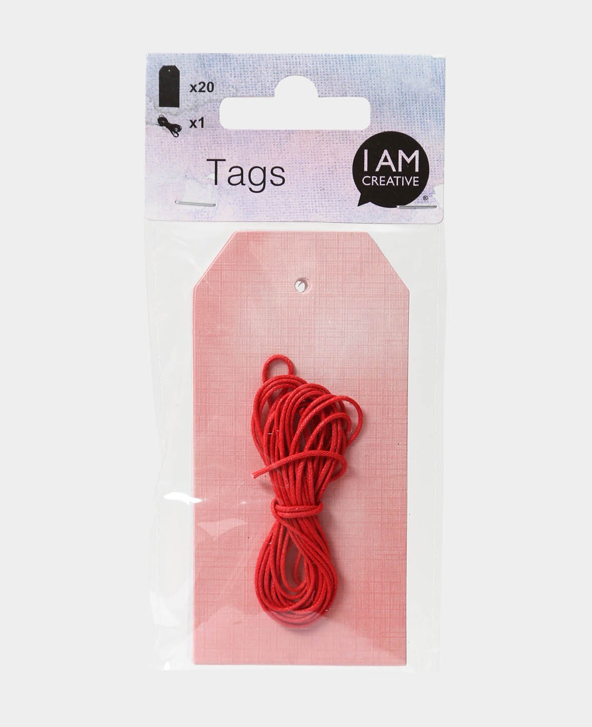 Geschenkanhänger Aquarell Optik, Rosa, 5 x 10.3 cm, 20 Stk.