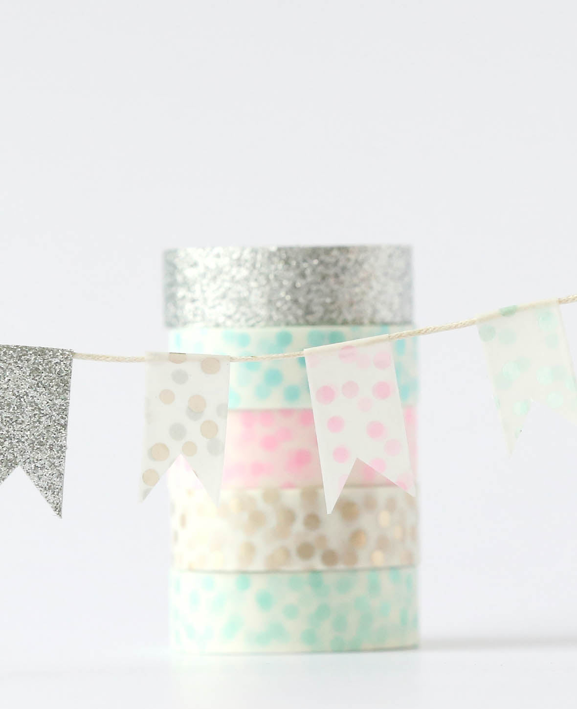 Washi Tape Set Glitter, 5 Stk., Masking Tape