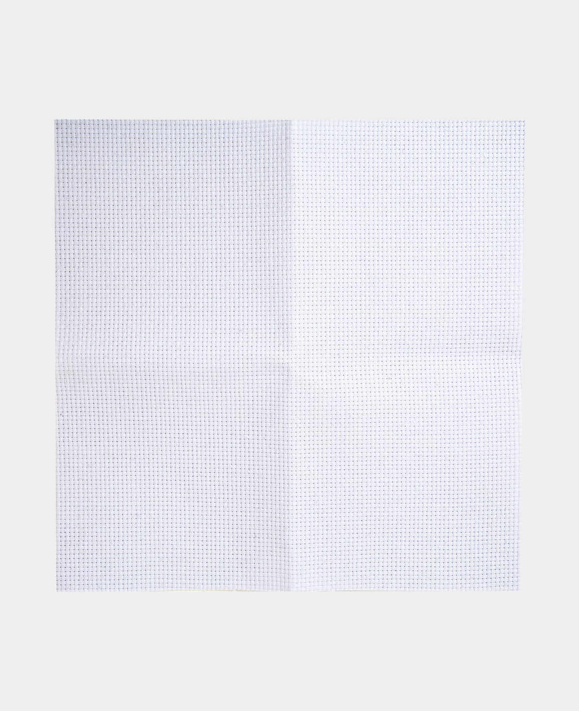 Stoff zum Sticken, 25 x 25 cm, 11ct, Zählstoff aus Polyester zum Besticken mit bunten Garnen, Weiss
