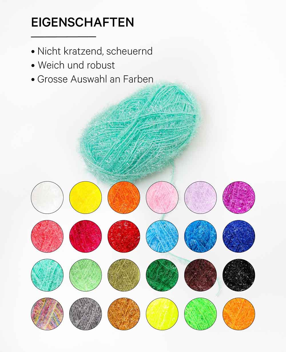 Scrubbi, Garn zum Häkeln & Stricken von Spülschwämmen, mintgrün, 50 g, 90 m