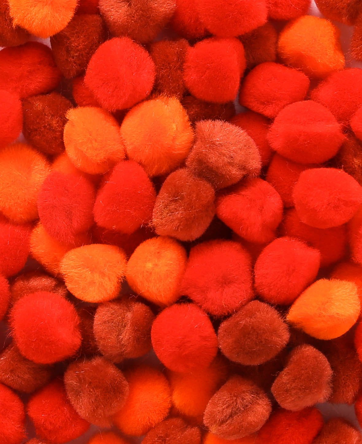 Pompons, Rot, ø 10 mm, 100 Stk.