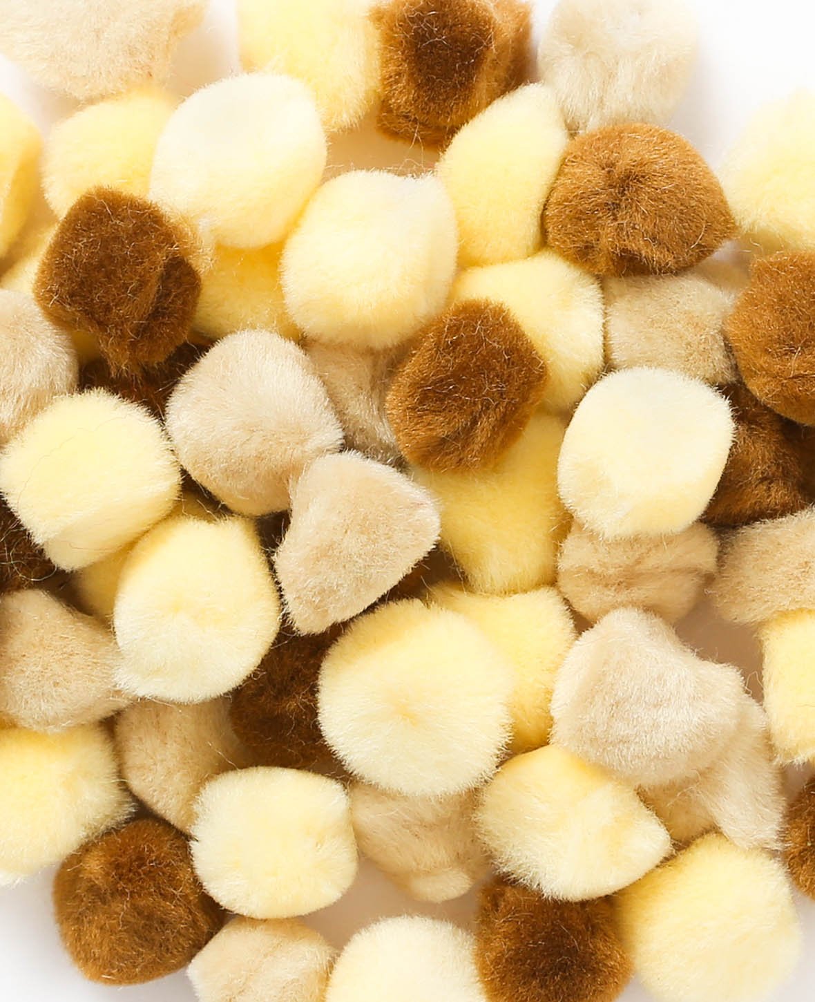 Pompons, Braun, ø 10 mm, 100 Stk.