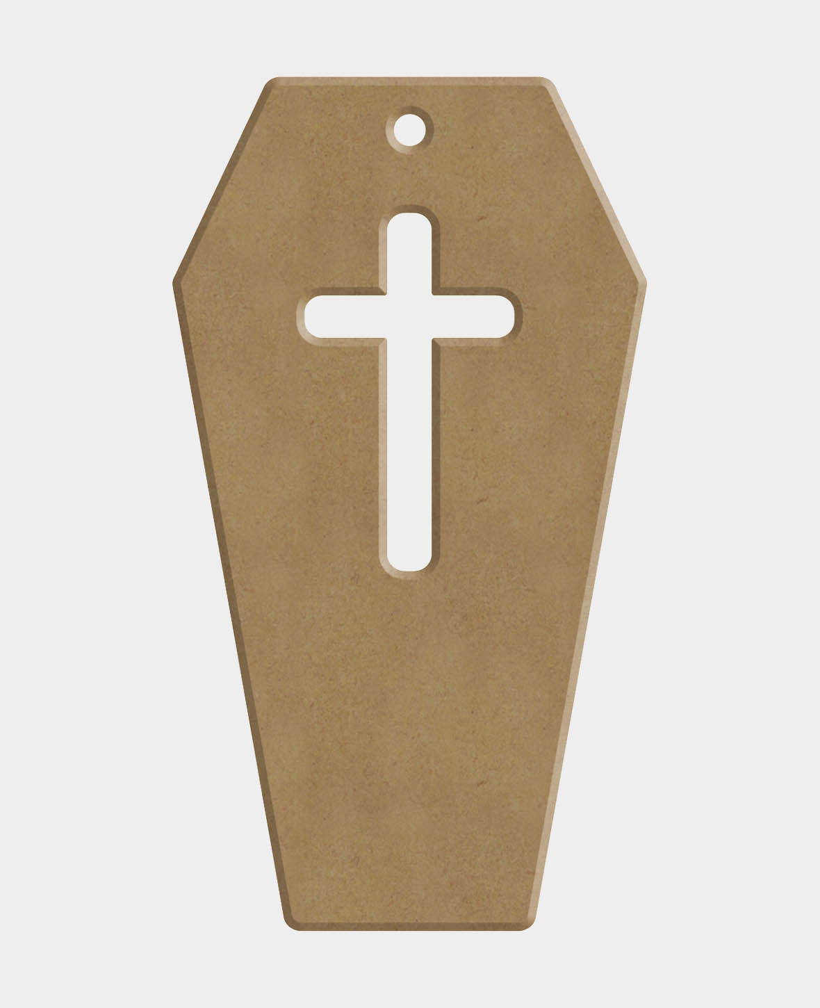MDF-Deko Sarg, 6 x 0.6 x 11 cm, Braun, 1 Stk.